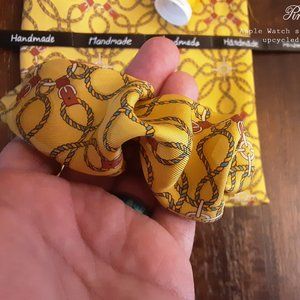 Scrunchies made from Vintage Hermes fabric! One of a kind hand sewn!